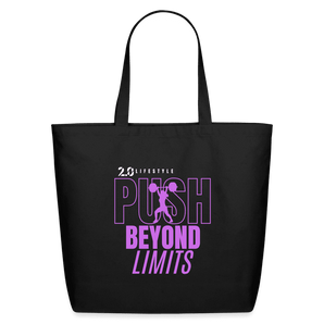 Push Beyond Limits Tote - Purple - black